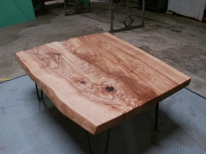 Ash Coffee Table With Hairpin Legs